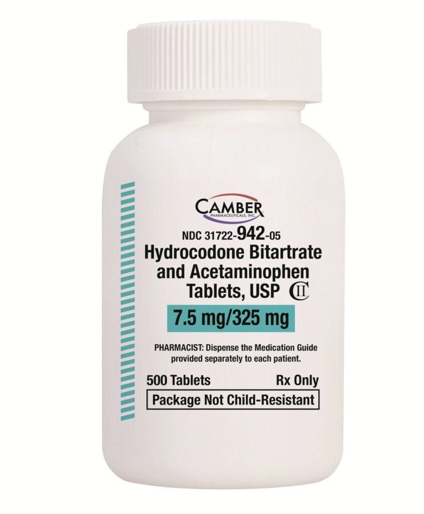 Buy Hydrocodone 7.5/650mg Tablets Online